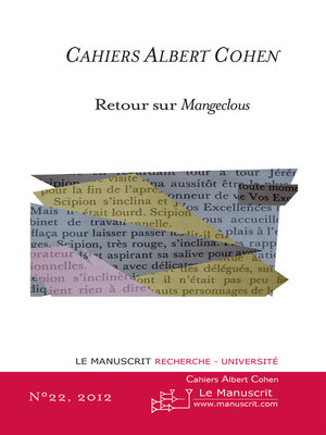 cover image of Cahiers Albert Cohen N°22